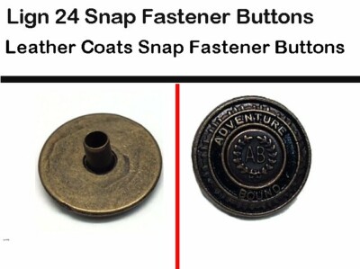 Snap Fasteners Buttons ONLY Adventure Bond Leather Coat Top Parts 10 Buttons