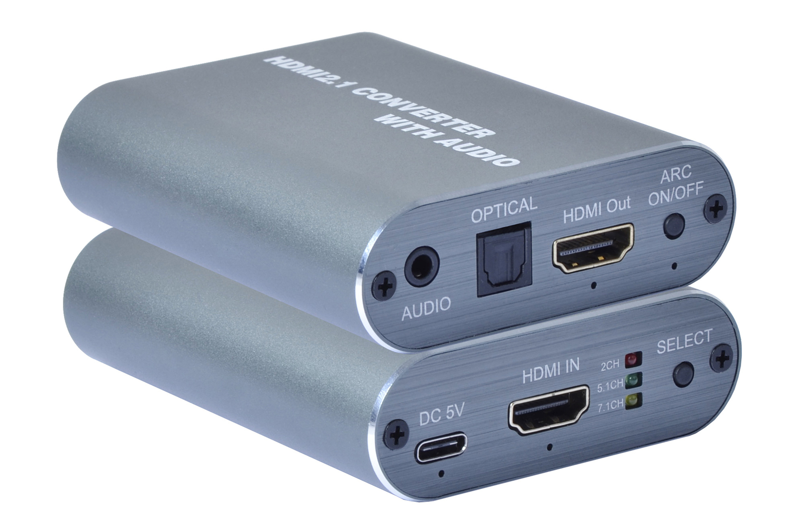 Video - Vari - Estrattore Audio Hdmi Lpcm7.1 Arc 8k Con Audio 3.5'' E Toslink...