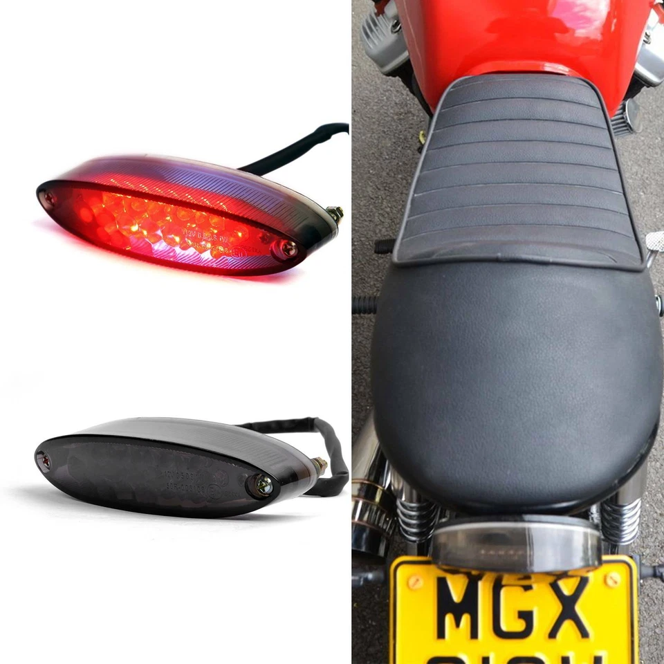 Universal LED Motorcycle Tail Lights Brake Stop Light Red For Suzuki DRZ400SM - Image 3 of 4