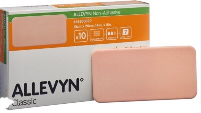ALLEVYN Non-Adhesive Schaumverband 10x20 cm PZN 15295573 - VK 453,99 Euro/10 St.