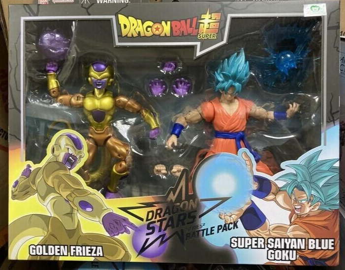 Pack de 2 figurines Dragon Stars Battle Golden Frieza vs Super Saiyan Blue Goku 17 cm - Figurine de collection - Achat & prix