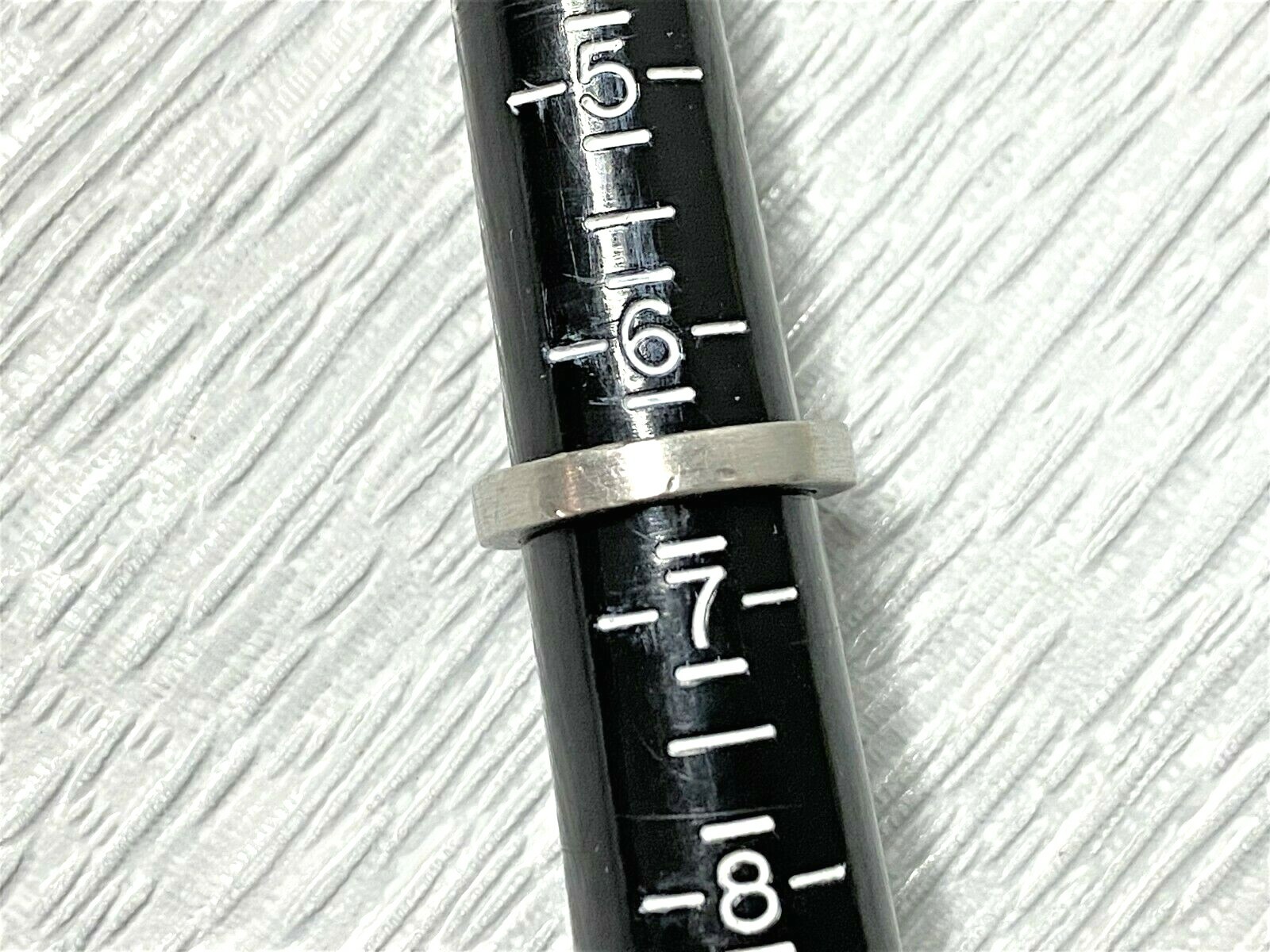 Solid Sterling Silver 925 Light Blue Stone Thick … - image 11