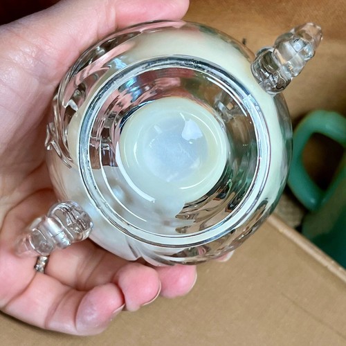 Sweet Pea & Jasmine Candle in Vintage Willow Leaf Sugar Bowl - Bild 4 von 4