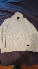 Mens Outpost/XL/Sweater w/toggle shawl collar pre-owned. Cream Color