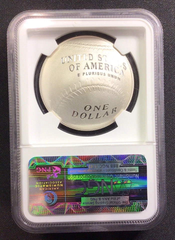 2014 P 1$ Baseball Hall Of Fame Class Of ‘36! Babe Ruth! NGC PF 70 Ultra Cameo! - Image 2 of 2