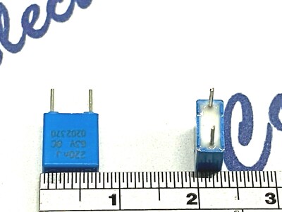 10pcs - Condensatore Pellicola Radiale BC (PHILIPS) MKT370 0,22uF 63V Passo 5%:5 - Foto 3