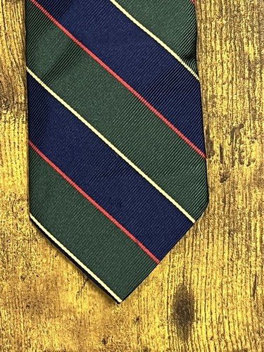 Corbata Brooks Brothers Multicolor Rep Rayas 100% Seda Hombre 56" - Imagen 4 de 6