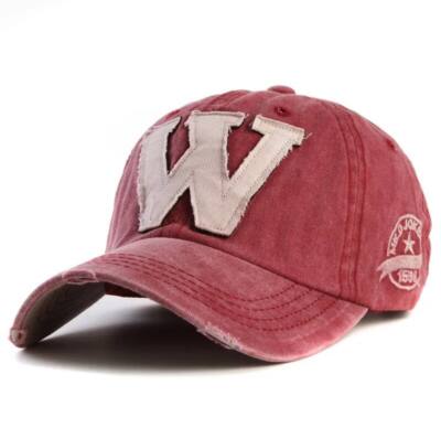 Vintage Distressed Motorcycle Racing Cap - 100% Cotton Dad Hat