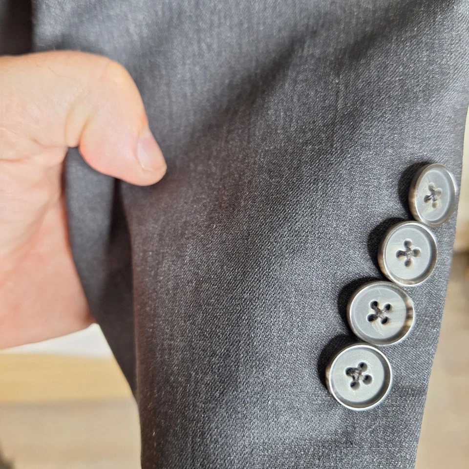 Chaqueta Blazer Joseph Barbero Para Hombre 42R Gris Tela Angelico Super 120 Foto 4 de 4