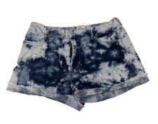 JORDACHE Acid Wash Blue Denim Jeans Shorts Girls Size 14 Adjustable