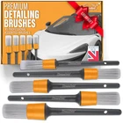 PREMIUM DETAILING BRUSHES PACK -ULTRA SOFT - BRUSHED TIP - SASH BRUSH -MULTI USE