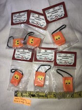 Vintage Halloween Miniature Fibre Craft Set Of 6 Halloween Bag 1991 Ornament NOS