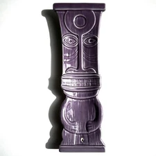 SHAG Tiki Collectibles Incense Tray Holder Ekolu Purple Josh Agle 2006 Ceramic