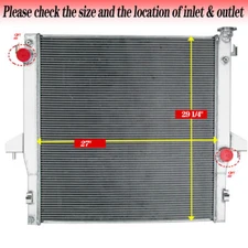 #2711 Aluminum Radiator For 03-09 Dodge Ram 2500 3500 5.9/6.7L Diesel Cummins MT