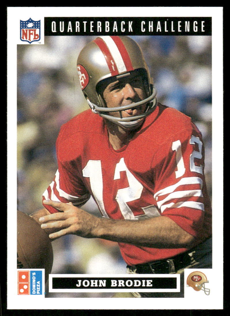 #33 John Brodie 1991 Upper Deck Domino's The Quarterbacks