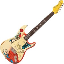 Vintage V6mrhdx Summer Of Love Thomas Blug Signature Jimi Inspired Guitar