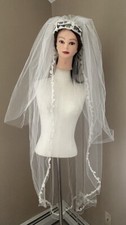 Vintage Wedding Dress Bridal Veil Lace Head P...