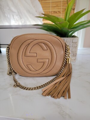 【新品】  GUCCI / グッチ | 347994 SOHO LEATHER MINI DISCO BAG ソーホー  フリンジタッセルチャーム レザー ミニ ディスコ インターロッキング Gロゴ ショルダーバッグ  箱有 | ブラック | レディース 347994 SOHO LEATHER MINI DISCO BAG ソーホー フリンジタッセル