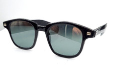 Vintage Miracle Black Oval Horn-Rimmed Nylon Sunglasses FRAMES ONLY