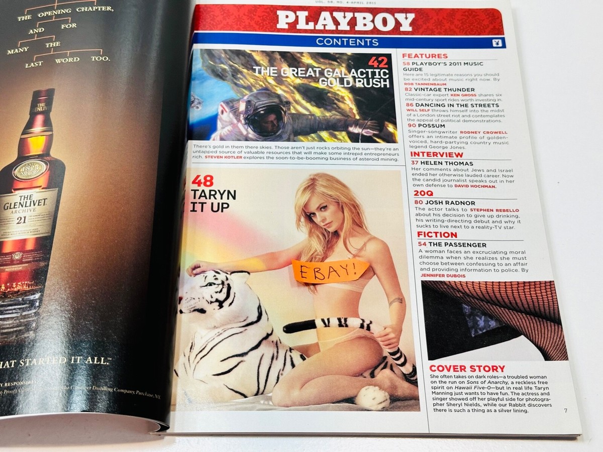 Playboy April 2011 George Jones Taryn Manning Cee-Lo Thicke R Kelly Helen  Thomas | eBay