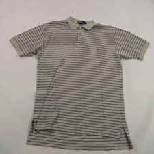 Polo Ralph Lauren Shirt Mens Large Short Sleeve Lightweight Stripes Pony