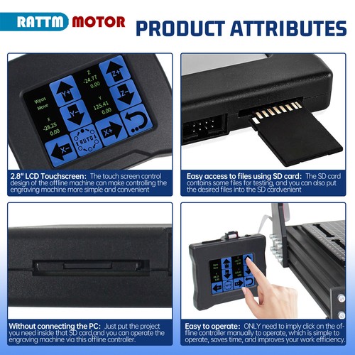 〖US〗 CNC 3018 PRO GRBL Milling Engraving Machine+Touchscreen Offline Controller - Picture 14 of 21