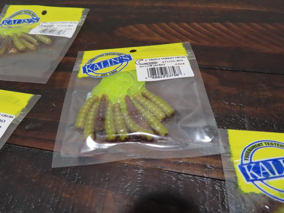 (LOTE DE 6) CHAQUETA AMARILLA KALIN'S TRIPLE AMENAZA GRUB 2" (60 piezas en total) Foto 3 de 4