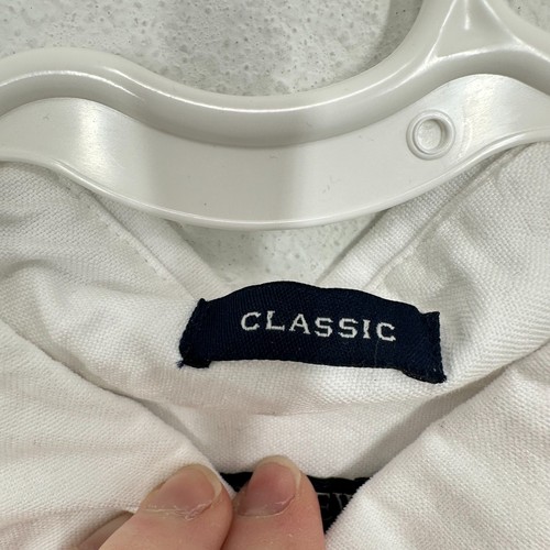 J. Crew Factory Men's Size Medium White Cotton Poplin Oxford NWT Classic Shirt - Bild 8 von 10