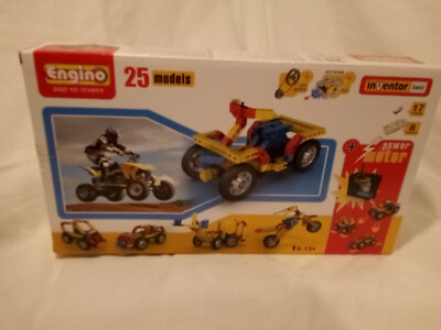 DIY ENGINO 25 Model Set With Motor - Play To Invent -Tested and Works