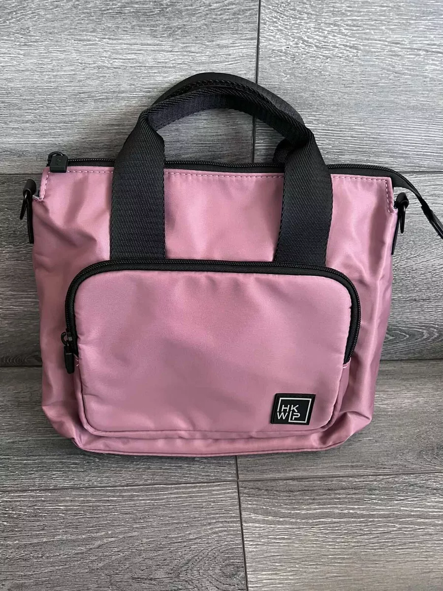 Nylon tote shop with crossbody strap