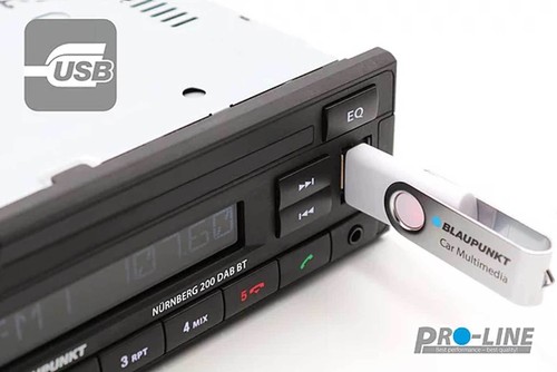 Blaupunkt USB DAB MP3 Bluetooth Autoradio für BMW 3er E46 (Rundpin, ab 1998) - Bild 7 von 9