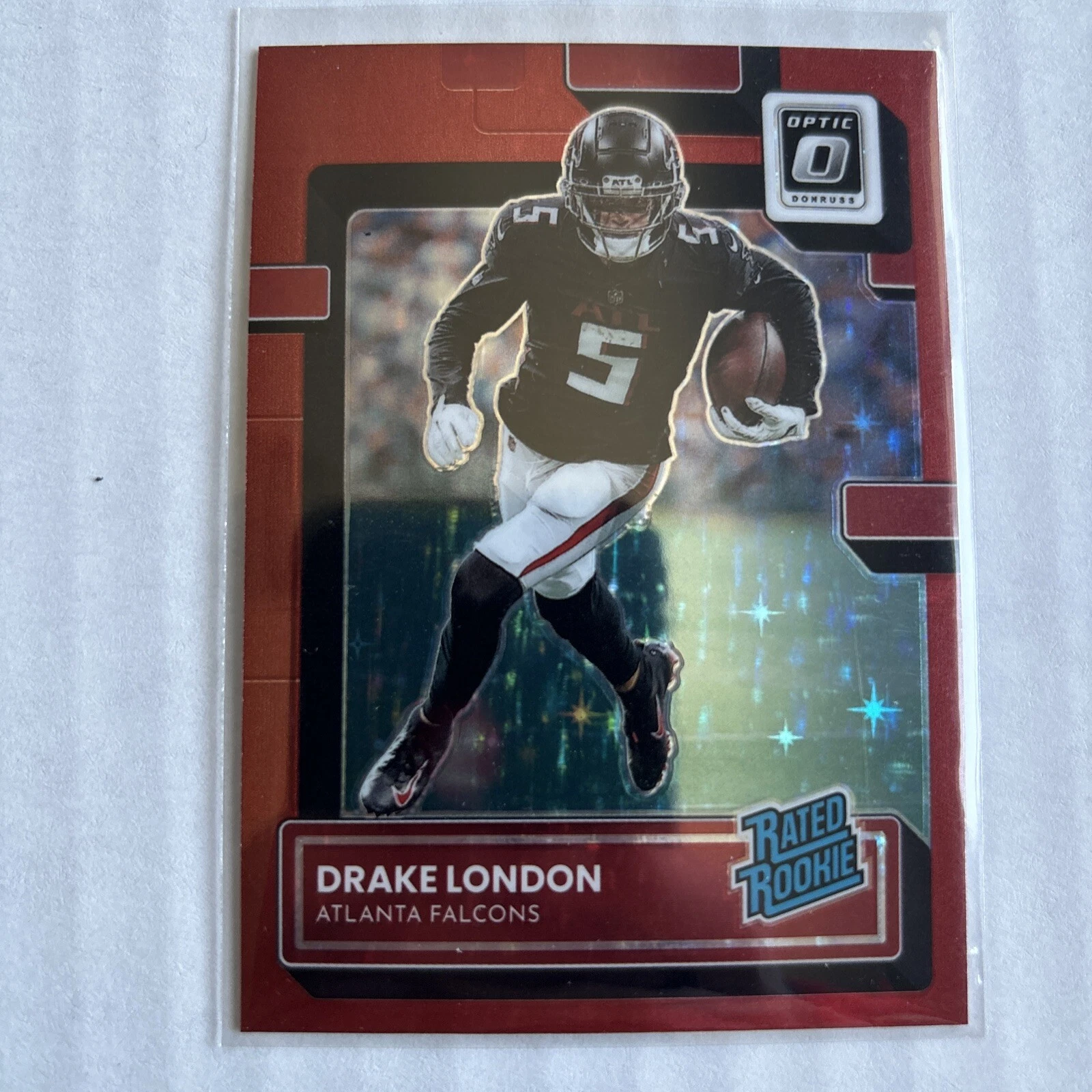 2022 OPTIC #207 RATED ROOKIE RC DRAKE LONDON RED STARS SSP!!!