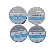 (4) Dove Men + Care Molding Hair Paste Medium Hold Low Shine Relaxed & Flexible