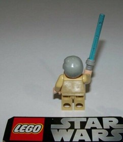 LEGO STAR WARS #8092 - OBI WAN KENOBI W/SABRE (SMOOTH HAIR/GREY)  - PRESTINE 