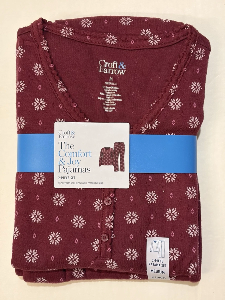 Chemise De Nuit Croft & Barrow - Taille M - Noir - Neuve Avec étiquettes