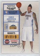 2010-11 Playoff Contenders Patches Chris Andersen #20 0qr0