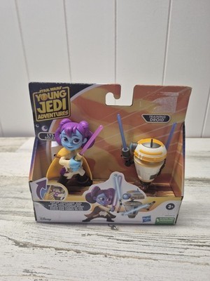 Star Wars Young Jedi Pop-Up Lightsaber - Lys Solay & Training Droid Figure Set