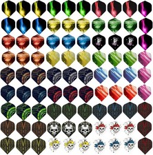 90Pcs Standard Dart Flights Set, Dart Flights for Steel Tip Darts/Soft Plastic T
