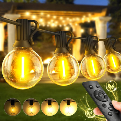 Garten-Außen-Leuchten-Netzbetrieben-Schnur-Festoon-Licht LED 100Ft 30M Außen L