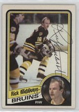 JSA Certified 1984-85 Topps Rick Middleton #8 COA Auto n8a