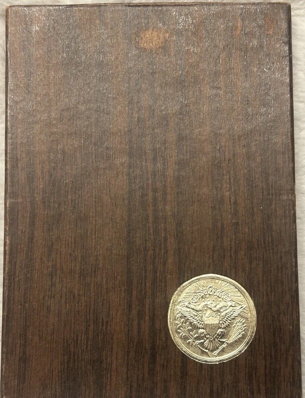 1974-S Silver Ike Dollar Brown Box Eisenhower Proof Moon Landing Reverse