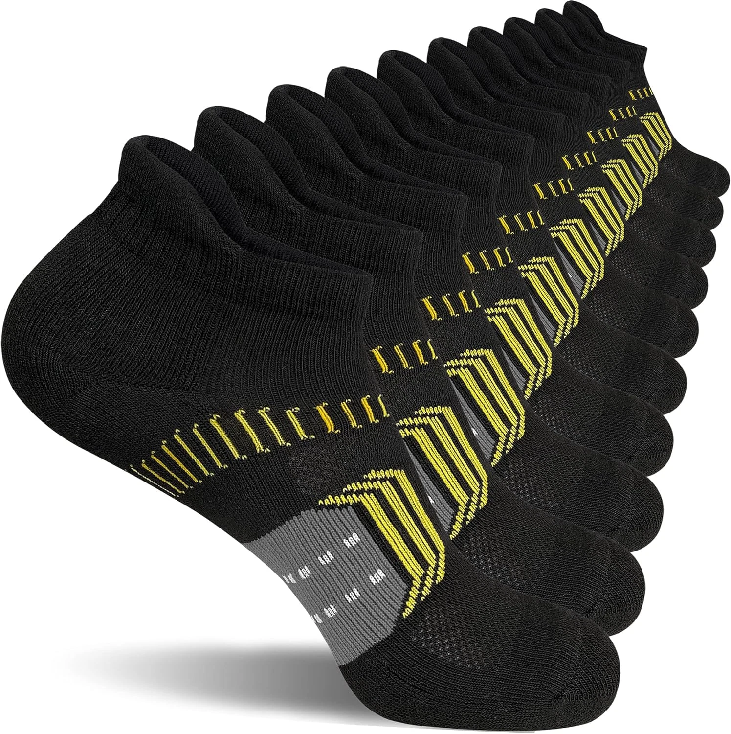 Womens Athletic Cushioned Anti-Blister Comfort Running Ankle Socks 5 Pairs NEW