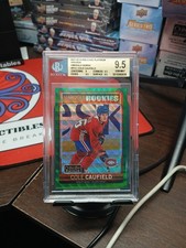 2021-22 Cole Caufied OPC Platinum Marquee Preview Emerald Surge 01/10 BGS 9.5GM