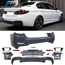 Fits 21-23 BMW G30 M550 Style M Sport Unpainted Rear Bumper Cover Replacement