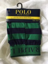 POLO RALPH LAUREN Cotton Stretch BoxerBrief Striped LARGE Underwear NEW With Tag