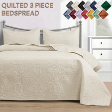 Lightweight Summer Bedspread Sets Soft Reversible Quilt Bedding Twin Queen King