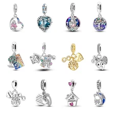 MULA 925 Sterling Silver Charm Heart Family Tree Life Pendant For Women Bracelet