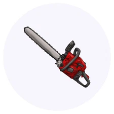 24 x 'Chainsaw' Stickers - for Crafts, Scrapbooking and Labelling (SK00049200)