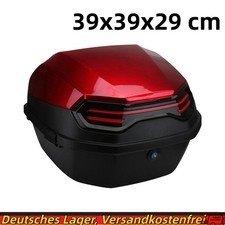 XL Motorradkoffer Roller Motorradcase Top Case Rollerkoffer Helmkoffer Rot