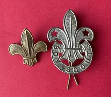 Vintage Boy Scouts Cap   badges X2 Scouting /girl Guides Curio Baden Powell